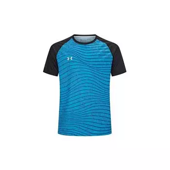 Under Armour Минималистичный логотип с принтом допамина для повседневного спорта, фитнеса, бега, велоспорта, с круглым вырезом, коротким рукавом, реглан, футболка унисекс 24500510-787 4XL