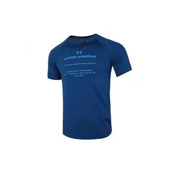 Under Armour Mk-1 Training Круглый вырез с коротким рукавом Футболка Мужская Топы Синий 1356772-581 M