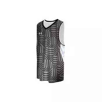 Under Armour Мужская баскетбольная майка с принтом логотипа Regular Fit, черная 23500102-001 M