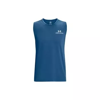 Under Armour Мужской жилет с круглым вырезом и светоотражающим логотипом Rush Energy, цвет синий, колледж 1366139-426 XXL