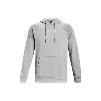 Under Armour Однотонная хлопковая трикотажная толстовка с капюшоном для тренировок, мужская толстовка серого цвета 1379684-011 M