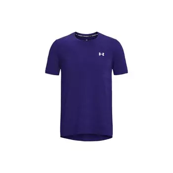 Under Armour Однотонная свободная футболка с круглым вырезом и коротким рукавом, мужские топы Sonar-Blue 1373726-468 XL