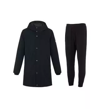 Under Armour Однотонная водонепроницаемая ветровка, длинная хлопковая куртка с принтом логотипа, дышащий повседневный трикотажный спортивный комплект из брюк 22600903-001+23600704-001 L