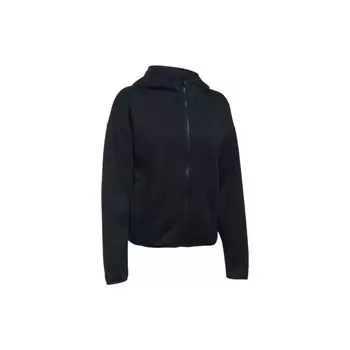 Under Armour Однотонная водонепроницаемая ветрозащитная спортивная тренировочная куртка с капюшоном, женские куртки, черная 1290202-001 M