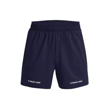 Under Armour Однотонные повседневные шорты с буквенным принтом, мужские шорты темно-синего цвета 1380178-114