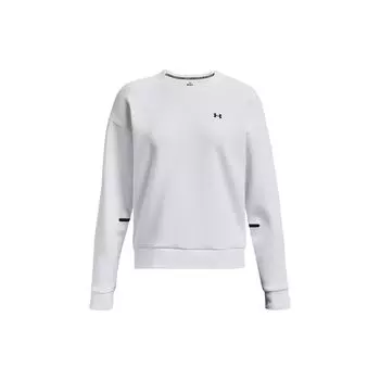Under Armour Однотонный повседневный свитшот с круглым вырезом и длинным рукавом, женский свитшот, белый 1379835-100 XL