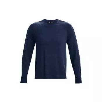 Under Armour Однотонный свитер с круглым вырезом, мужской свитер, синий 1373684-408 M