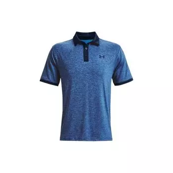 Under Armour Playoff 2.0 Heather Гольф Свободного Кроя Футболка-поло с Коротким Рукавом Мужская топы Синий 1367864-409 M