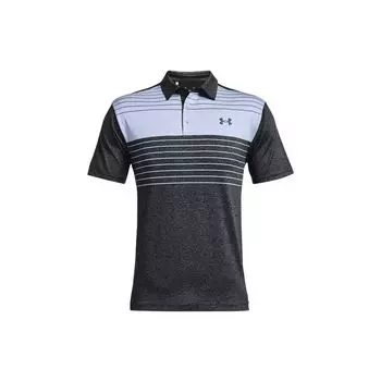 Under Armour Повседневная спортивная рубашка поло с коротким рукавом, мужские топы, черный, синий 1327037-026 XL