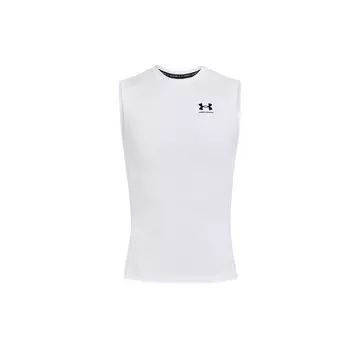 Under Armour Повседневный спортивный дышащий безрукавный фитнес-топ мужские топы белый 1361522-100 L