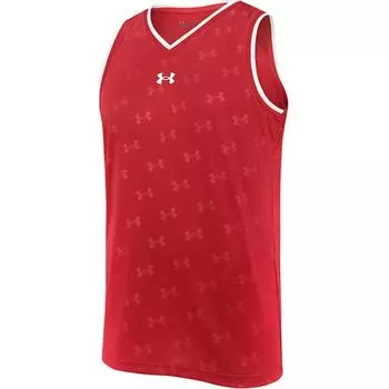 Under Armour Повседневный спортивный тренировочный трикотажный баскетбольный свободный беговой модный жилет без рукавов мужской топ красный 21500102-600 M