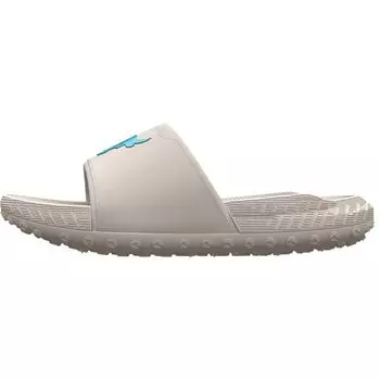 Under Armour Project Rock 3 Slide Grey Matter Blue Surf мужские кроссовки 3026034-101 40