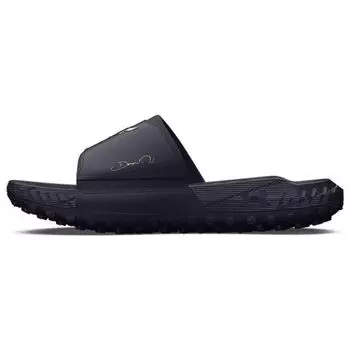 Under Armour Project Rock 3 Slide Midnight Navy Мужские кроссовки Синий металлик-золото 3026034-400 40
