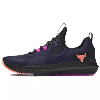 Under Armour Project Rock BSR Полуночный синий Оранжевый вспышка Мужские кроссовки Синий Черный 3027344-402 41