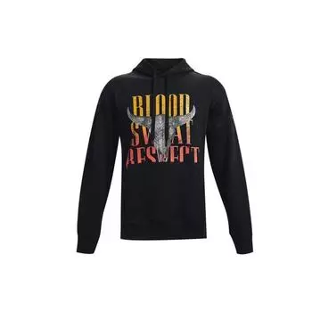 Under Armour Project Rock Johnson Training Graphic Hoodie Мужские толстовки с капюшоном, черные 1367036-001 M
