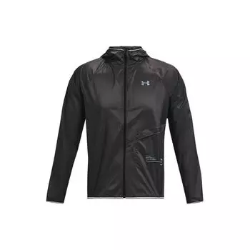 Under Armour Qualifier Running Sports Тканая дышащая куртка с капюшоном Мужская верхняя одежда Черный 1326597-010 M