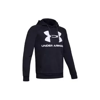 Under Armour Rival Logo Casual Sports Hoodie Мужские толстовки с капюшоном черного цвета 1345628-001 M