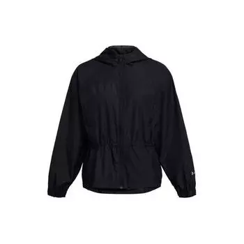 Under Armour Rush Vanish Elite однотонная тканая свободная тренировочная куртка с молнией во всю длину женские куртки черные 1382726-001 L