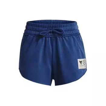 Under Armour Шорты женские Project Rock Animal Print Lace-Up Mid Rise Quick-Dry Casual Shorts Blue 1377448-471 M