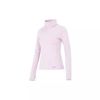 Under Armour Однотонная спортивная футболка в стиле кэжуал с высоким воротом Женские топы Розовый 1373965-694 S