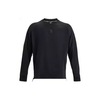 Under Armour Solid Fleece Crew Training Sweatshirt Мужская толстовка черная 1373877-002 XXL