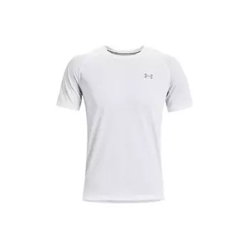Under Armour Solid Logo Повседневная спортивная футболка с круглым вырезом Мужские топы Белые 1361469-100 XXL