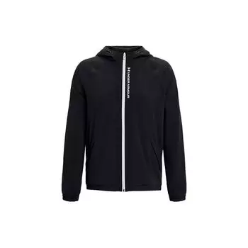 Under Armour Сплошной цвет Повседневная спортивная толстовка с капюшоном на молнии Женские куртки Черный 1365773-001 S