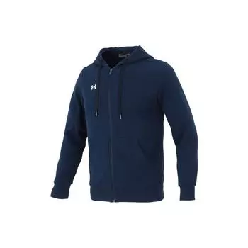 Under Armour Спортивная тренировочная трикотажная куртка с капюшоном с логотипом, мужская куртка, цвет синий, 21600305-408 M