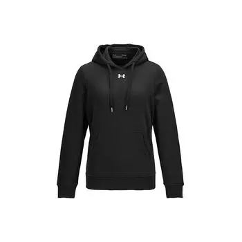 Under Armour Спортивная трикотажная толстовка с капюшоном для тренировок Женская толстовка черного цвета 21600304-001 S
