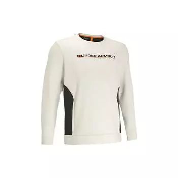 Under Armour Спортивный трикотажный свитер с принтом букв серии Summit Color Block, мужская толстовка бежевого цвета 1370417-279 XXL