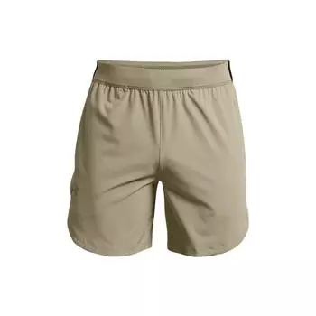 Under Armour SS22 Дышащие тренировочные шорты со шнуровкой и эластичным логотипом Мужские плавки цвета хаки 1351667-037 M