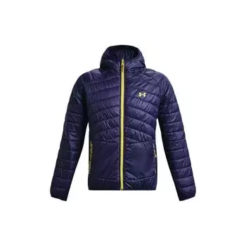 Under Armour Storm FW22 однотонная передняя принтованная спортивная куртка с капюшоном на молнии мужская куртка фиолетовая 1375447-558 XXL