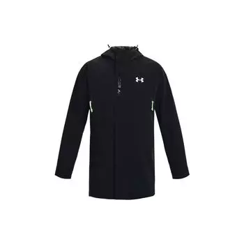 Under Armour Storm Сплошной цвет 3-слойная защитная куртка с капюшоном Мужская верхняя одежда Черный 1375446-001 L