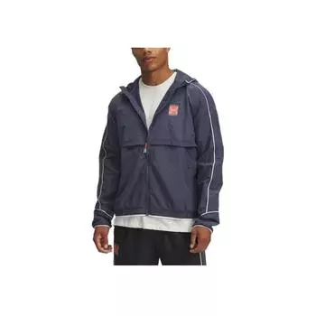 Under Armour Storm SS25 Забег 96 Удобная Модная Универсальная Куртка с Длинным Рукавом Мужская Куртка Дождевой-Серый Темно-Серый Белый-Кварц 1389825-044 XL