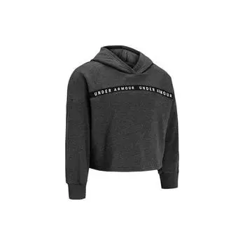 Under Armour Taped Fleece Hoodie Женская толстовка с капюшоном Черный 1328947-002 L