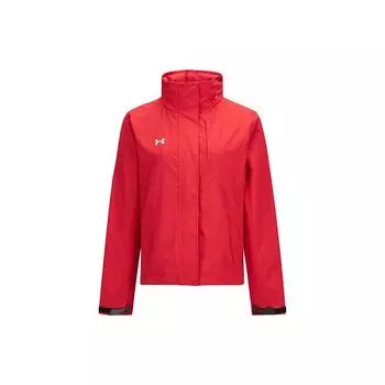 Under Armour Тканая тренировочная повседневная куртка с воротником-стойкой, женская куртка красного цвета 21600410-600 S