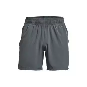 Under Armour Тканые однотонные эластичные шорты средней посадки повседневные мужские шорты персиково-серые 1365212-012 L