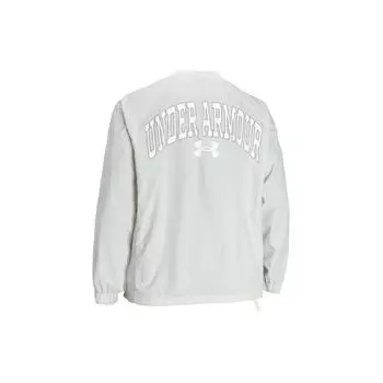 Under Armour Толстовка с круглым вырезом и принтом в виде букв, тренировочная, ретро, американская, мужская, толстовка Clay-White 1387996-114 L