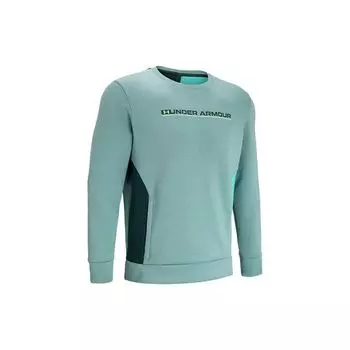 Under Armour Трикотажная тренировочная толстовка Summit Series с круглым вырезом, мужская толстовка, зеленая 1370417-391 XXL