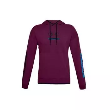Under Armour Упаковка с капюшоном из флиса с буквенным принтом Мужские толстовки Фиолетовый 1357100-194 L