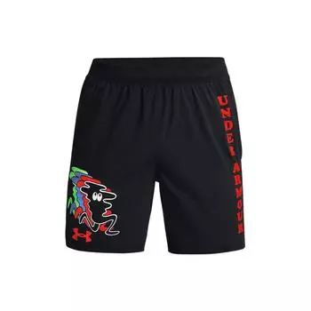 Under Armour Веселый узор с буквенным принтом, дышащие шорты для тренировок, мужские шорты, черные 1367344-001 M