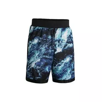 Under Armour X Bruce Lee Collaboration UA Весенняя коллекция Water Element Printed Basketball Shorts Мужские шорты Синие 1385306-419 L