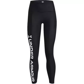 Under Armour Женские леггинсы с завышенной талией и принтом буквенного логотипа, черные 1376327-001 S