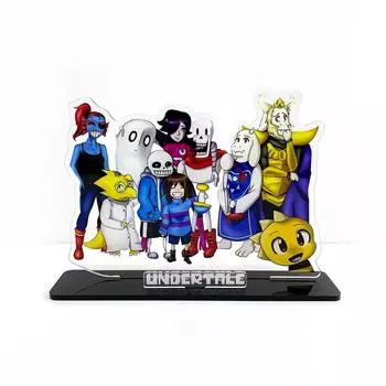 Undertale Frisk Sans Papyrus Toriel Undyne Alphys Mettaton HM акриловая подставка игрушечная фигурка