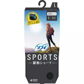Unicharm Sofy Sofy SPORTS трусики L Черный 1 (Квази-лекарство) Трусики