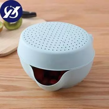 Уникальная двухслойная двухслойная корзина для слива раковины из полипропилена большой емкости, сливная корзина для раковины, кухонная помощница, сливная корзина для раковины розовый