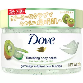Unilever Dove Кремовый скраб Киви и Алоэ 298 г Универсальный (Голубь) Мыло для тела После мытья тела возьмите необходимое количество средства и аккуратно помассируйте.