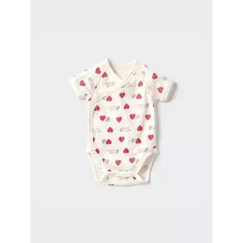 Uniqlo Боди Bn LisA LArson с коротким рукавом A 60 см 01 OFF WHITE/BABY 60