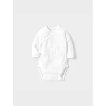 Uniqlo Боди Bn с длинным рукавом 1p Plain 60см 00 WHITE/BABY 60