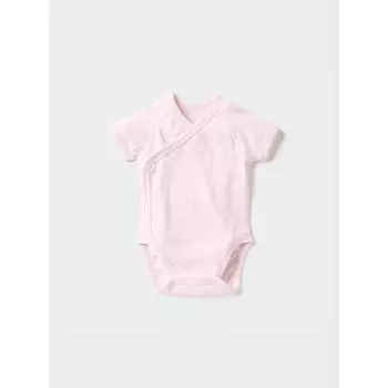 Uniqlo Боди Bn с коротким рукавом 1p Pointel 60 см 10 PINK/BABY 60